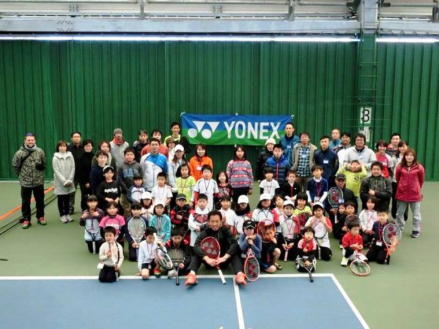 YONEX kids Tennis Acdemy in 岐阜のPLAY +STAY 講習会と岐阜ジュニアウィンタートーナメント